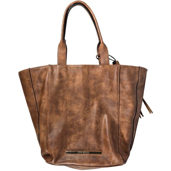 Steve Madden Cognac Bgiselle X-large‎ Shoulder Bag with Tassel - Picture 1 of 13